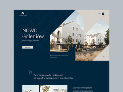 "NOWO" Real estate - home page design
