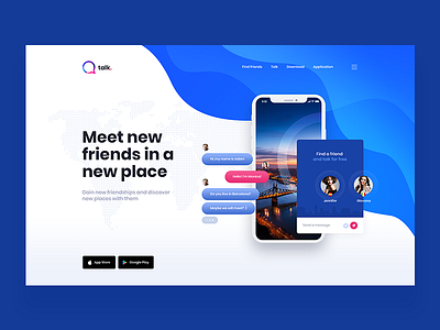 Talk. - Website app concept ui ux web webdesign