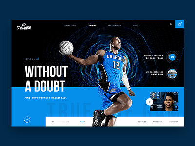 Spalding - Website Concept basketball concept ecommerce ui ux web webdesign