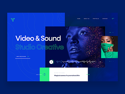 Video & Sound Studio - design concept concept design sound studio ui ux video web webdesign website