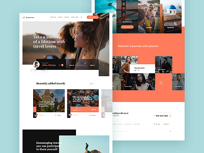Travel Lovers - Website designer lovers people travel trend uikit ux web webdesign website