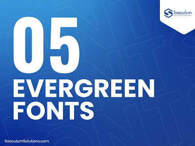 Top 5 evergreen fonts. branding designertips evergreen evergreenfonts font fonts graphic design logo topfonts