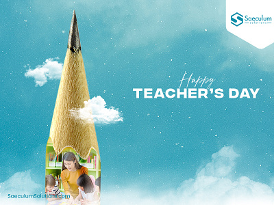 Happy Teacher's Day branding graphic design pencilart pencilposter poster teachersday