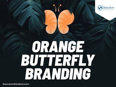 The Orange Butterfly logo branding brandidentity branding brandingdesign graphic design logo logobranding logodesign saeculum saeculumsolutions