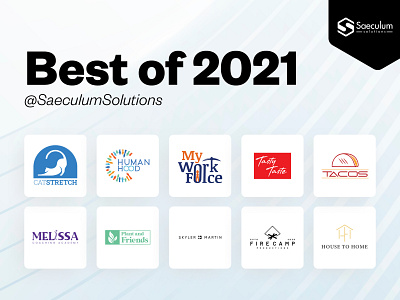 Top 21 Logos of 2021 (Logofolio 2021) 2021bestwork 2021logo bestlogos bestof2021 branding creativelogos logo logodesign logofolio saeculumsolutions toplogos