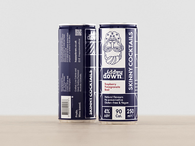 Skinny Cocktails Label Design Concept