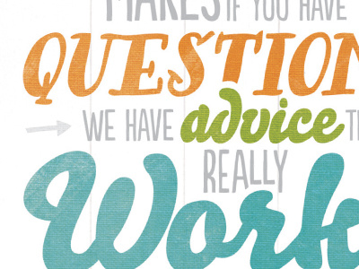 Advice for life advice life poster questions texture type