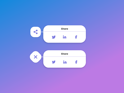 Daily UI Challenge #10 - Social Share design minimal share social social buttons social media social share ui