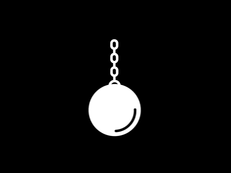 Restless Wrecking Ball after effects animation design gif icon illustration loop miley cyrus puppet swish tool wrecking ball