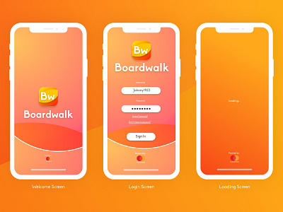Mastercard App: Boardwalk bank master card ux ui xd