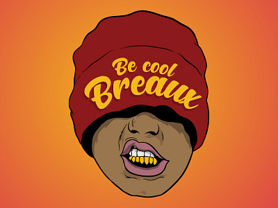 Be Cool Breaux.. adobeillustator branding design hip hop illustration millenial oldskool vector