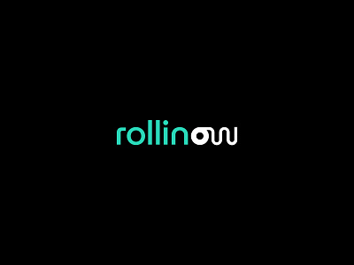 Rollinow Logo Concept camera cinema reel film reel movie movie streaming reel see streaming video content watch