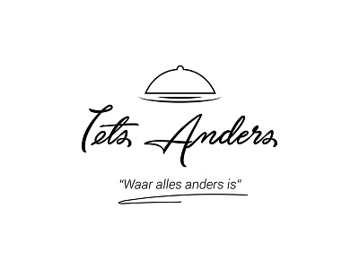 Iets Anders bar branding cafe font graphicdesign hookah identity logo mark symbol type