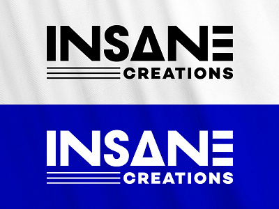 INSANE branding creations creative identity illustrator logo presentation preview typography