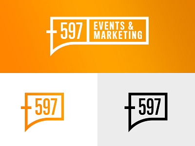 +597 Events & Marketing agency brand branding events icon identity logo mark marketing