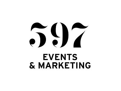 597 Events & Marketing branding classic custom exploration icon logo mark marketing music type typography