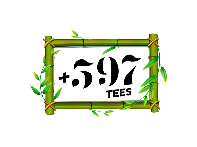 597 TEES apparel brand branding design graphic icon logo symbol