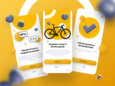 Rental bike app bicycle bike clean design explore figma graphic design ios journey map mobile mobile app navigation onboarding rental app ride ui ui design ux ux design