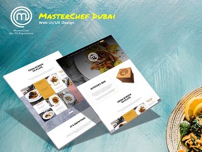 Masterchef Dubai Web UI/UX Design branding food website restaurant website ui ui ux uiux website website design