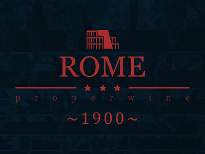 Rome - Proper Wine brand identity branding design logo ui ux wine