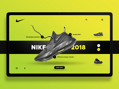 Nike landing page