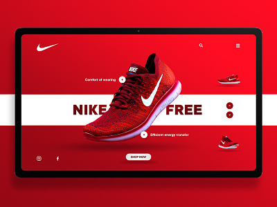 Nike landing page interface landingpage minimal ui web ux design wedesign