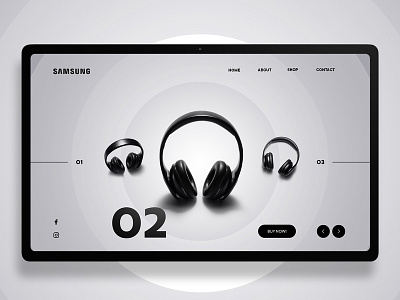 Samsung landing page