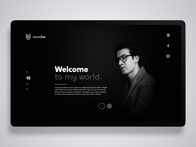 Dark landing page