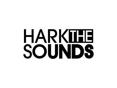 Hark The Sounds Logo art brand branding clean logo logos university vector