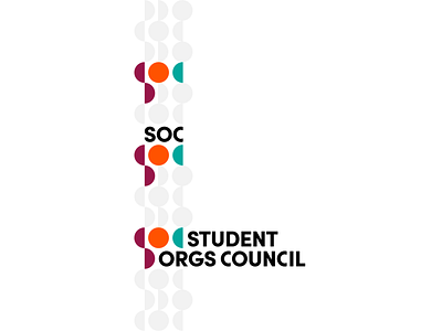 Student Organizations Council Logos art brand branding clean colorful logo logos pattern vector
