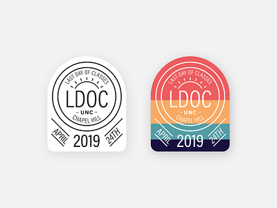 LDOC Sticker Designs badge badge logo colorful logo logos sticker stickers university