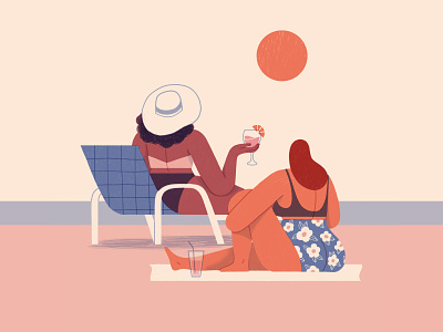 Beach Bums design illustration
