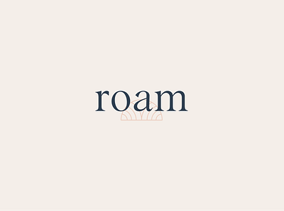 Roam Retreats brand branding design graphic design iconography logo retreats sports symbol typography vector yoga