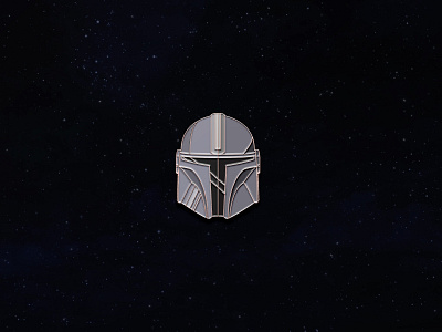 The Mandalorian Enamel Pin design enamel enamel pin enamelpin icon iconography illustration lines mandalorian pin pins starwars temper tantrum vector vector illustration