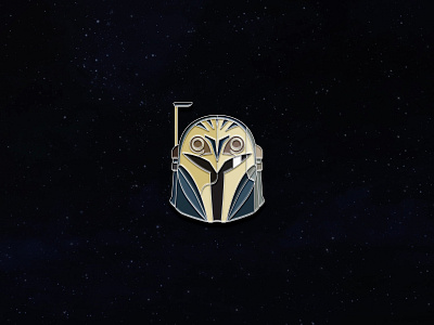 Bo-Katan Enamel Pin bo katan bo katan disney enamel pin enamel pins geometric icon iconography lines mandalorian mando pin star wars temper tantrum the mandalorian vector