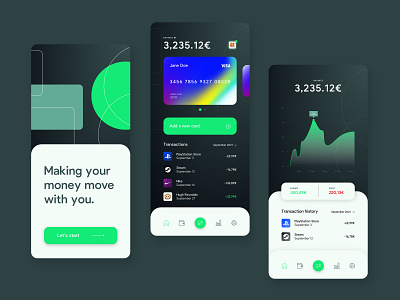 Financial App Concept app design bank app bank card banking banking app credit card finance finance analytics finance app finances financial app financial planning interface management app mobile banking mobile design money app online bank ui user interface