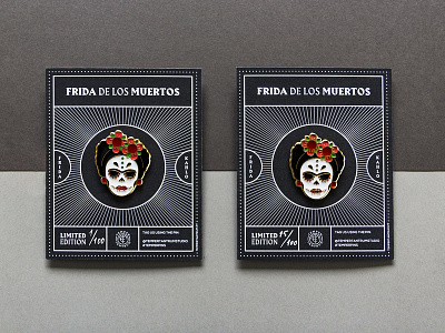 Frida de Los Muertos - Enamel Pin black design enamel enamel pins enamelpin frida fridakahlo icon iconography kahlo lines pins tantrum temper