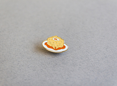 Portuguese Francesinha Enamel Pin cheese design eggs enamel enamelpin food iconography illustration lines portugal portuguese sandwich temper tantrum vector