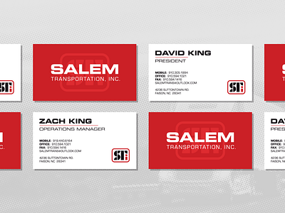 Salem Transportation Business Cards