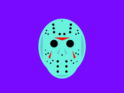 You and your friends are dead. Game over. adobe bold color design dribbble flat friday the 13th graphic design illustration illustrator jason jason vorhees logo simple simplicity