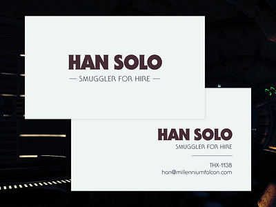 Han Solo Business Card