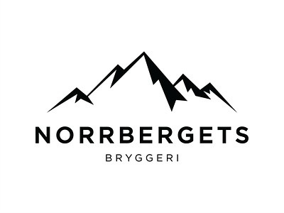 Norrbergets Bryggeri - Logotyp beer brewery logo logotype mountain