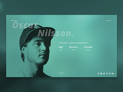 Daily UI #006 - User Profile 006 bio dailyui ui user profile ux web design