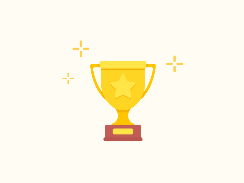 Trophy – Burst Animation after effects animation burst cup gif icon illustration line burst muzli prize stars trophy