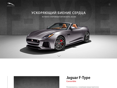 Jaguar Promo design ui ux webdesign website
