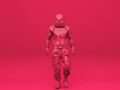 Orb 3d animation astronaut design motion orb wolfmotion