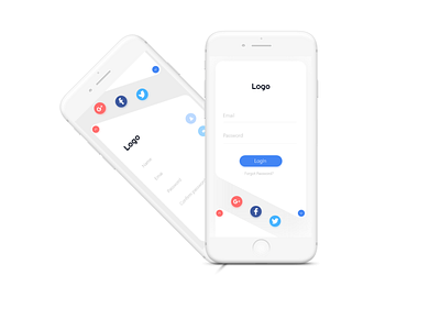 Login App #UI Design animation app branding illustration logo mobile typography ui ux website