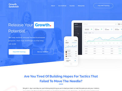 Growth Website Design branding design illustration ui ux website