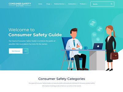 Consumer Safety Guide Website Design