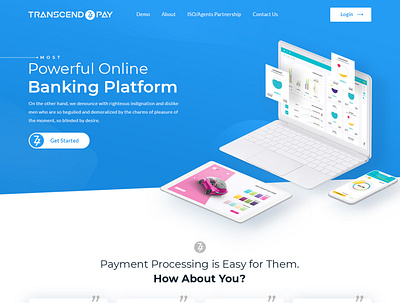 Online Banking Ui Design animation branding design illustration logo design minimal typography ui ux vector website